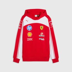 Mikina s kapucí Scuderia Ferrari F1 s logy sponzorů - týmová edice
