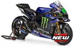 Model Maisto MotoGP Yamaha YZR-M1 Factory Racing #21 F. Morbidelli 2022 1:18