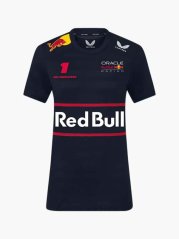 Dámske tímové tričko Oracle Red Bull Racing s logami sponzorov - Max Verstappen