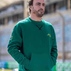 Mikina Fernando Alonso X Aston Martin #14 tmavo zelená