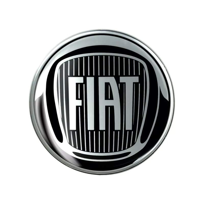 Fiat logo samolepka 3D černá 75mm