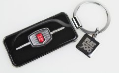 Klíčenka  Fiat 500 přední maska černá oficiální produkt