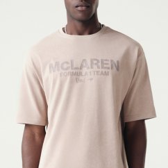 Volnočasové tričko McLaren F1 NE wordmark šedohnědé