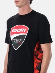 Fanouškovské tričko Ducati Corse CAMU černé s logem