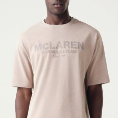 Volnočasové tričko McLaren F1 NE wordmark šedohnedé