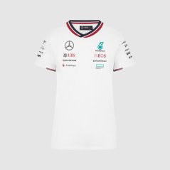 Dámské týmové tričko Mercedes AMG F1 2024 bílé