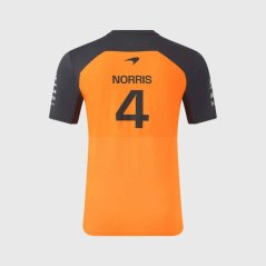 Tímové tričko McLaren F1 s logami sponzorov - Lando Norris oranžové