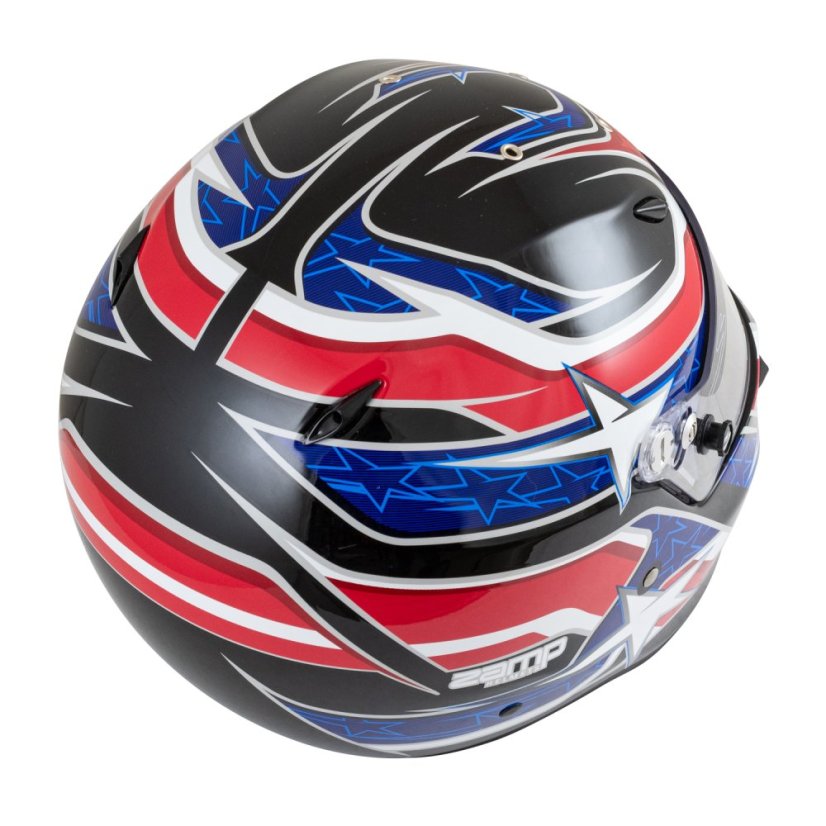 ZAMP Přilba RZ 72 Black / Red / Blue