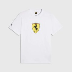 Fanouškovské tričko Scuderia Ferrari F1 s logem bílé