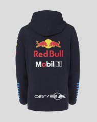 Dětská týmová mikina s kapucí na zip Red Bull Racing F1 2024 tmavě modrá - JL/12