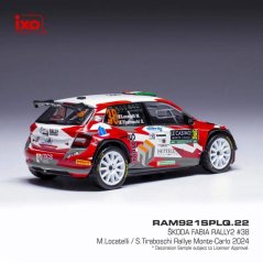 Model IXO Škoda Fabia Rally2 2024 N.38 M. Locatelli - Rally Monte Carlo 1:43