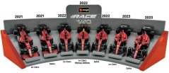 Set 7 modelov Scuderia Ferrari 1:43 BBurago - Leclerc / Sainz