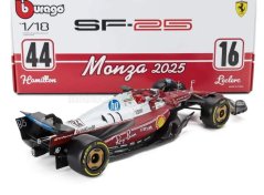 Model Scuderia Ferrari SF-25 BBurago #16 Charles Leclerc Monza 1:18