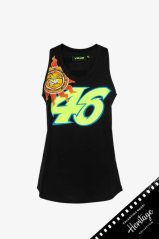 Dámské tílko VR46 Valentino Rossi - Heritage černé