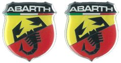 Abarth samolepky 3D