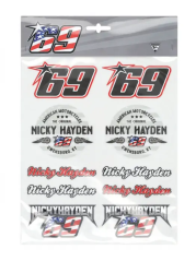 Nicky Hayden velké balení samolepek 69
