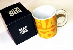 Keramický hrnek Fiat 500 žlutý vintage oficiální produkt