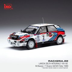 Model IXO Lancia Delta Integrale 16V N.2 1990 Rally Safari 1:43