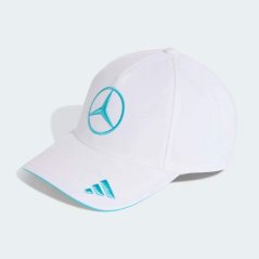 Biela kšiltovka George Russell Mercedes AMG Petronas F1 x Adidas - tímová edícia