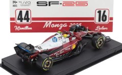 Model Scuderia Ferrari SF-25 BBurago #44 Lewis Hamilton Monza 2025 1:43 Signature