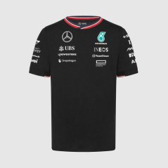 Týmové tričko Mercedes AMG F1 2024 černé