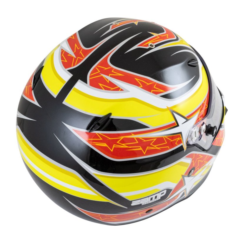 ZAMP Přilba ZR 72 Black / Red / Orange