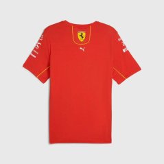 Týmové tričko Scuderia Ferrari F1 2024 červené