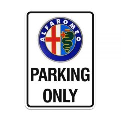 Alfa Romeo cedule PARKING ONLY Heritage