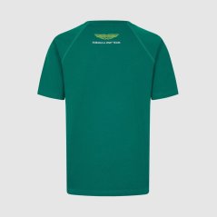 Aston Martin F1 Team volnočasové tričko LOGO zelené