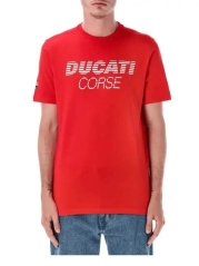 Ducati Corse tričko s nápisem Ducati červené
