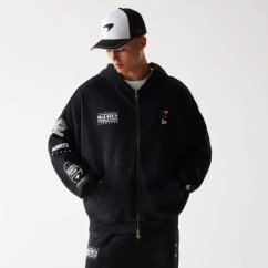 Volnočasová mikina na zip - McLaren F1 NE GRPHC černá washed