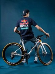 Fanouškovské tričko Red Bull Bora Hansgrohe tmavě modré s logem