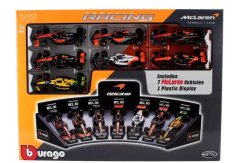Set 7 modelů Mclaren F1 1:43 BBurago - Norris / Piastri / Ricciardo