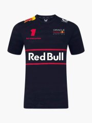 Týmové tričko Oracle Red Bull Racing s logy sponzorů - Max Verstappen