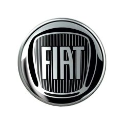Fiat logo samolepka 3D černá 75mm