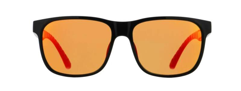 Red Bull Spect sluneční brýle EARLE černé s  oranžovými skly
