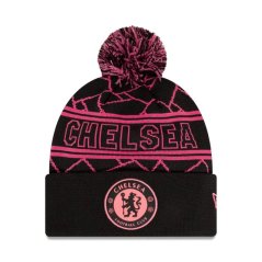 Zimní čepice CHELSEA vintage černá s bambulí