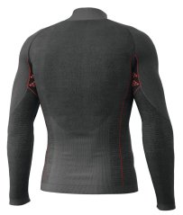 Funkčné tričko TECSO s dlhým rukávom ku krku UNISEX K-MERINO čierne - XS