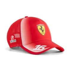 Síťovaná kšiltovka Charles Leclerc Scuderia Ferrari F1 x Puma - týmová edice