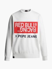 Svetr Pepe Jeans - Red Bull Racing bílý s nápisem