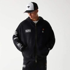 Volnočasová mikina na zips - McLaren F1 NE GRPHC čierna washed