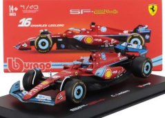 Model Scuderia Ferrari SF-24 BBurago #16 Charles Leclerc 2024 1:43 Signature - SE Miami