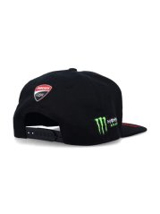 Fanouškovská kšiltovka Ducati Corse - Monster Energy s rovným kšiltem