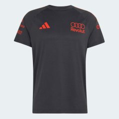 Tričko Audi Revolut F1 šedé s logy sponzorů x Adidas - týmová edice