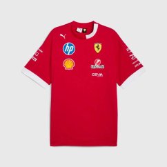 Týmové tričko Scuderia Ferrari F1 s logy sponzorů - DRIVERS