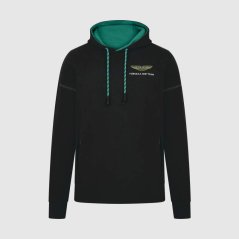 Volnočasová mikina s kapucí Aston Martin F1 Team s logem AMR černá