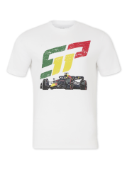 Fanouškovské tričko Sergio Perez - Red Bull Racing F1 bílé