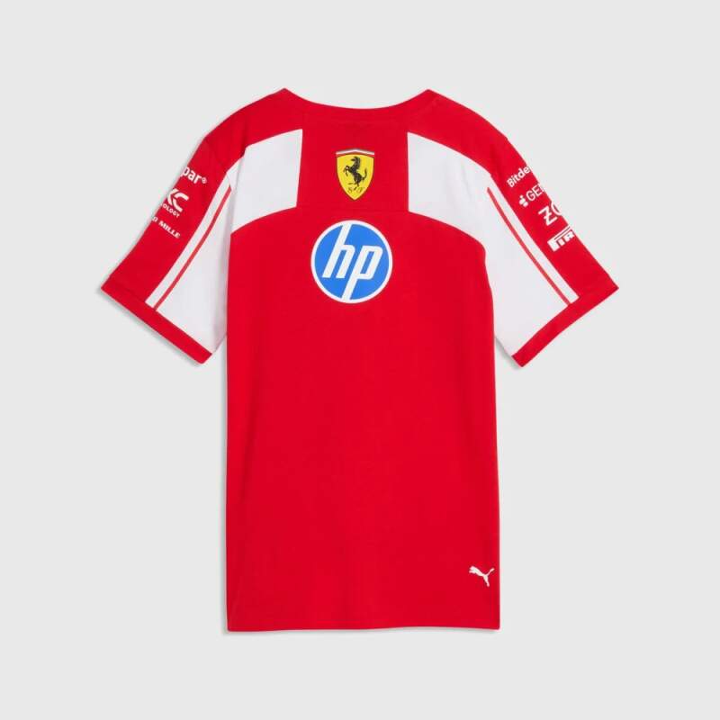 Dámské tričko Scuderia Ferrari F1 x Puma s logy sponzorů - týmová edice