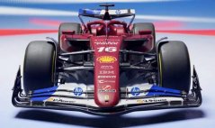Model Scuderia Ferrari SF-25 BBurago #16 Charles Leclerc Miami GP 1:18