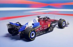 Model Scuderia Ferrari SF-25 BBurago #44 Lewis Hamilton Miami GP 1:18
